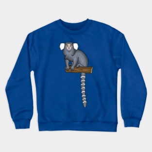 Common marmoset cartoon illustration Crewneck Sweatshirt